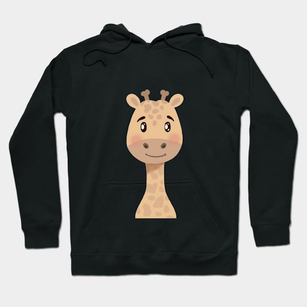 Baby Giraffe Illustration Hoodie by gusstvaraonica